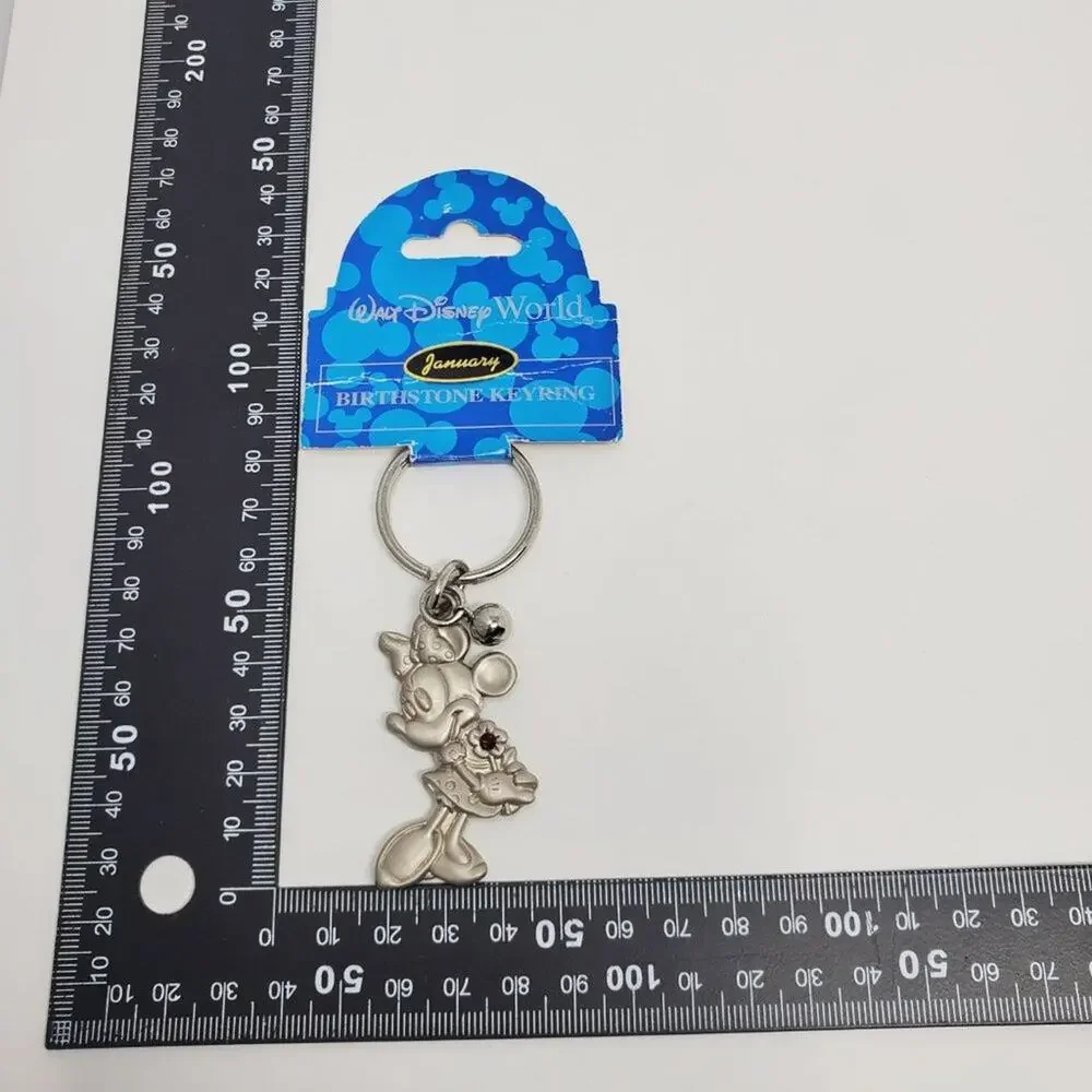 Disney Parks Minnie Mouse January Birthstone Keychain